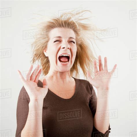 screaming stock photo